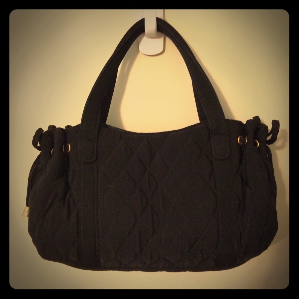 Vera Bradley Quilted Black Mini Tote